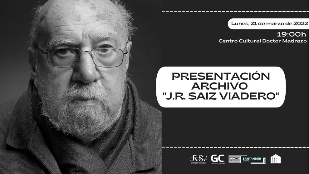 Cartel de la presentación del archivo de José Ramón Saiz Viadero