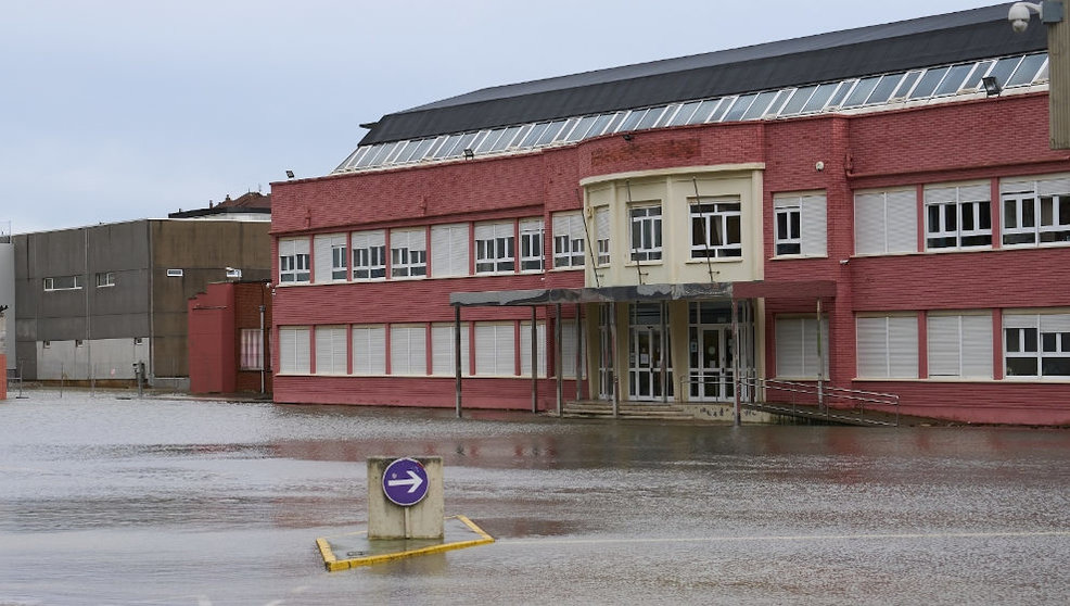 Inundaciones en el IES Augusto González Linares de Santander
