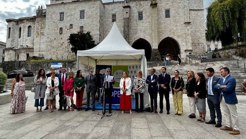 Abogados de Cantabria durante la celebración del Día de la Justicia Gratuita