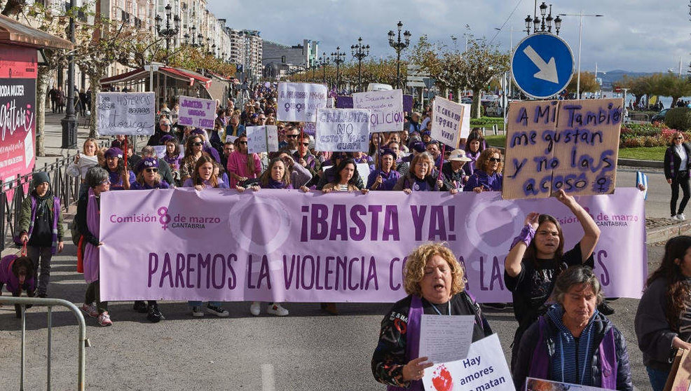 Manifestación por el 25N en Santander  