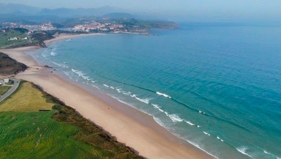 Playa de Gerra, en San Vicente de la Barquera | Foto: 112 Cantabria