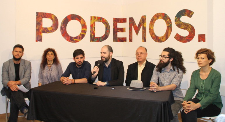 Unidos Podemos ha presentado su candidatura de coalición en la sede de Podemos Cantabria