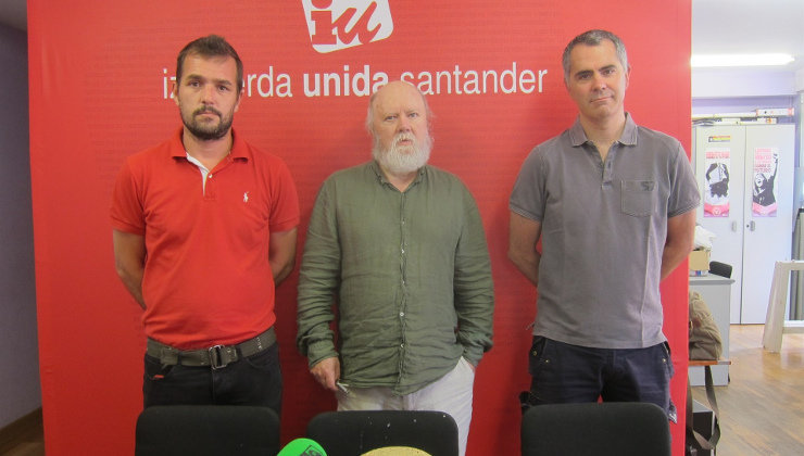 Miguel Saro, Emilio Carreras y Martín Chaves durante la rueda de prensa celebrada este lunes
