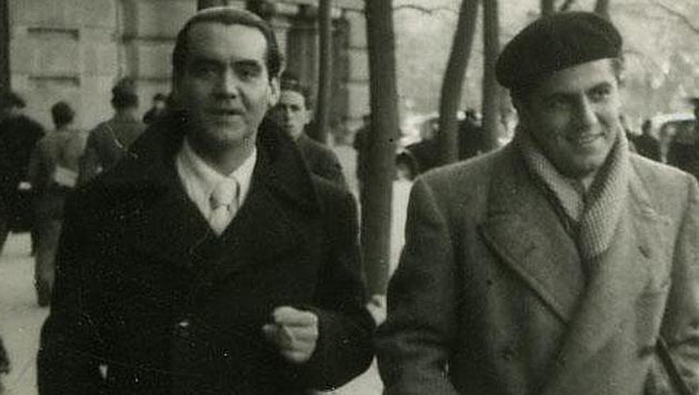 Federico García Lorca y Rafael Rodríguez Rapún