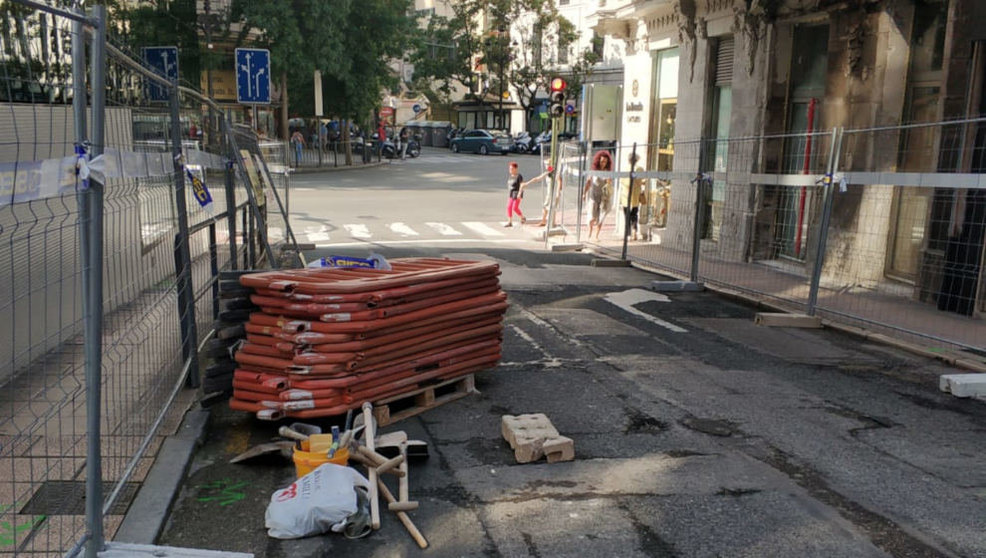 Obras en la calle Cervantes