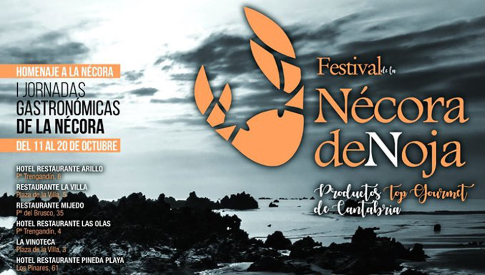 Detalle del cartel del Festival de la Nécora 2019