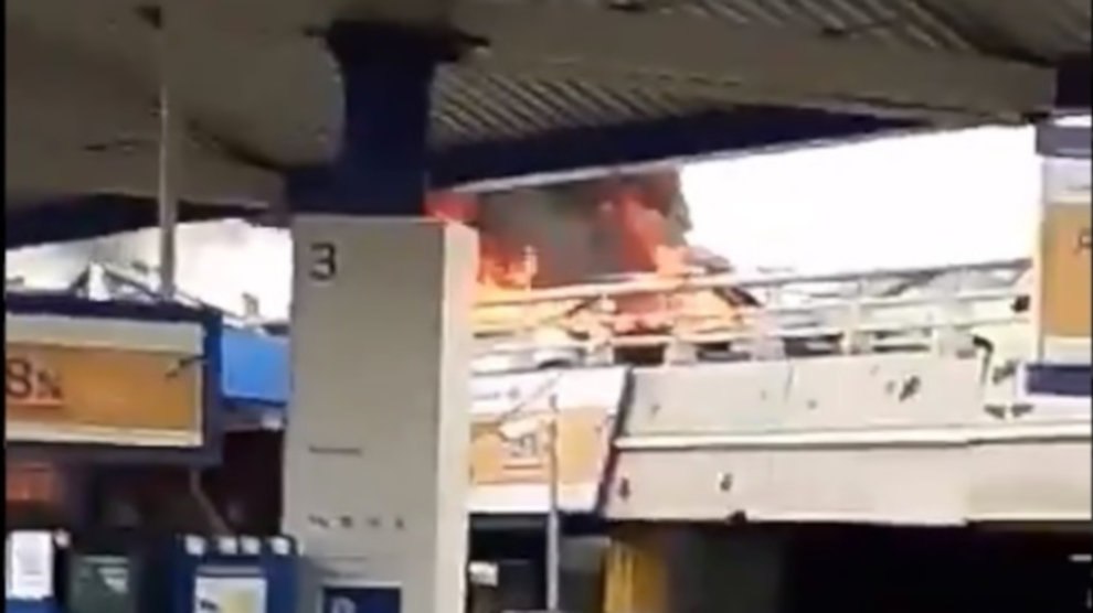 Incendio de vehículo