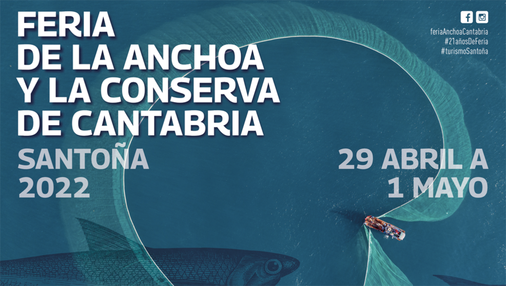 Cartel de la Feria de la Anchoa de Santoña