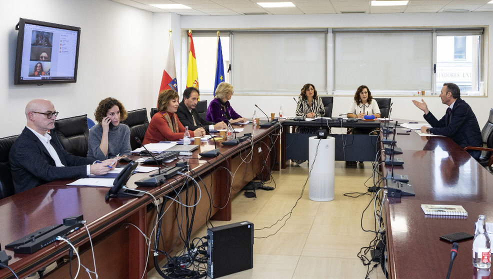 Reunión por videoconferencia de la comisión de transferencias Estado-Cantabria