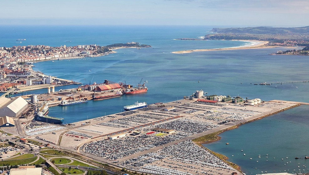 Imagen aérea del puerto