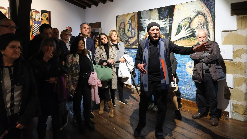Inauguración en Santillana del Mar de la exposición que abre el 'Año Orallo', dedicado al pintor santanderino Roberto Orallo