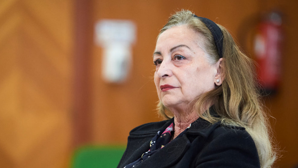 La condenada por el crimen del cráneo de Castro Urdiales, Carmen Merino, durante la vista del recurso de su defensa en el TSJC.