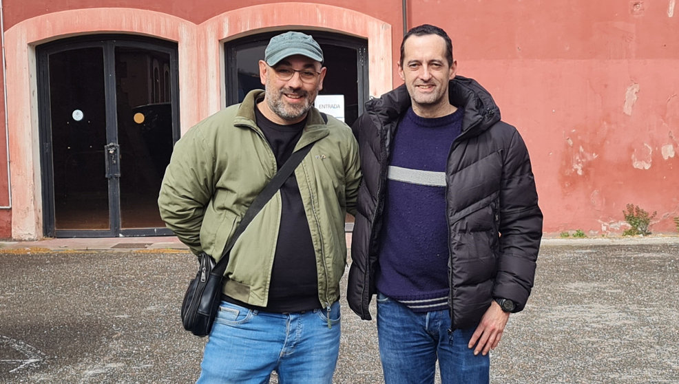 Candidatos de IU-Podemos en Torrelavega, Borja Peláez y Pablo Gómez
