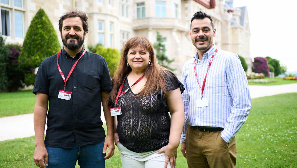 Javier Molina, Elena Molina y Daniel Lozano en la UIMP