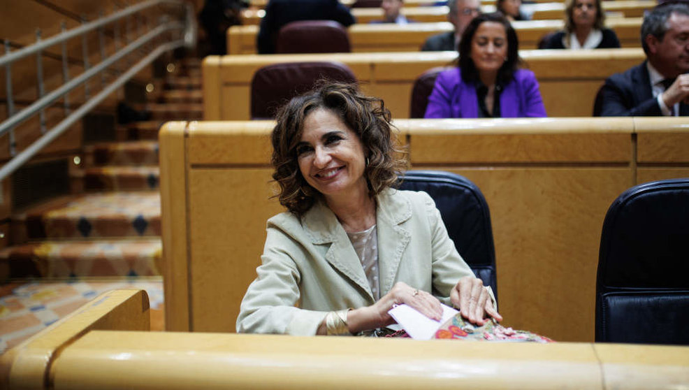 La ministra de Hacienda en funciones y vicesecretaria general del PSOE, María Jesús Montero