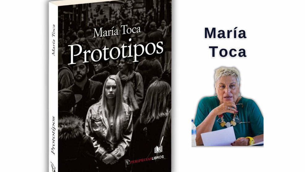 María Toca, junto a su novela 'Prototipos'
