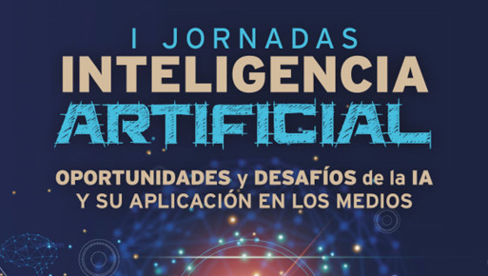 Detalle del cartel de las I Jornadas sobre Inteligencia Artificial