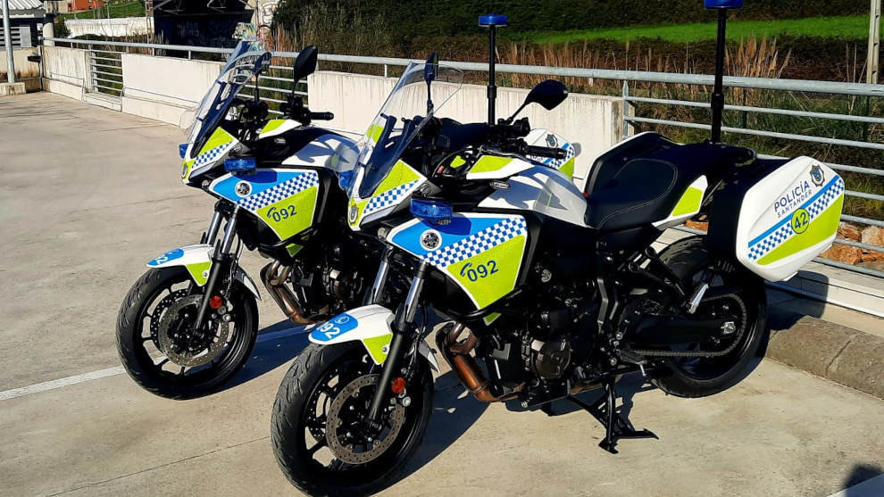 Las nuevas motos de la policía local de Santander